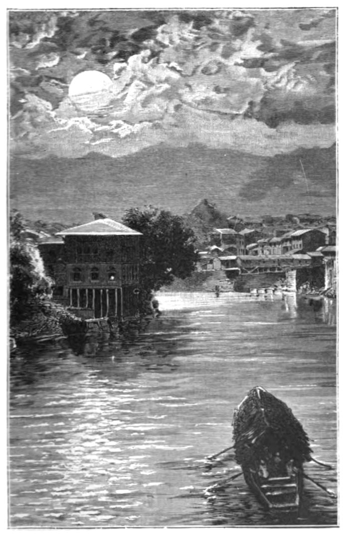 Promenade en bateau au clair de lune.