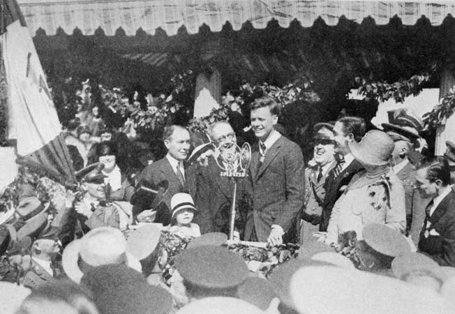 SPEAKING AT THE CEREMONIES IN CENTRAL PARK