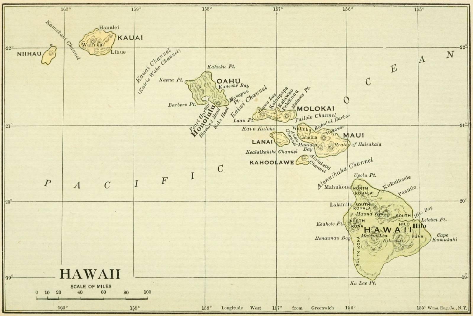 Map of Hawaii