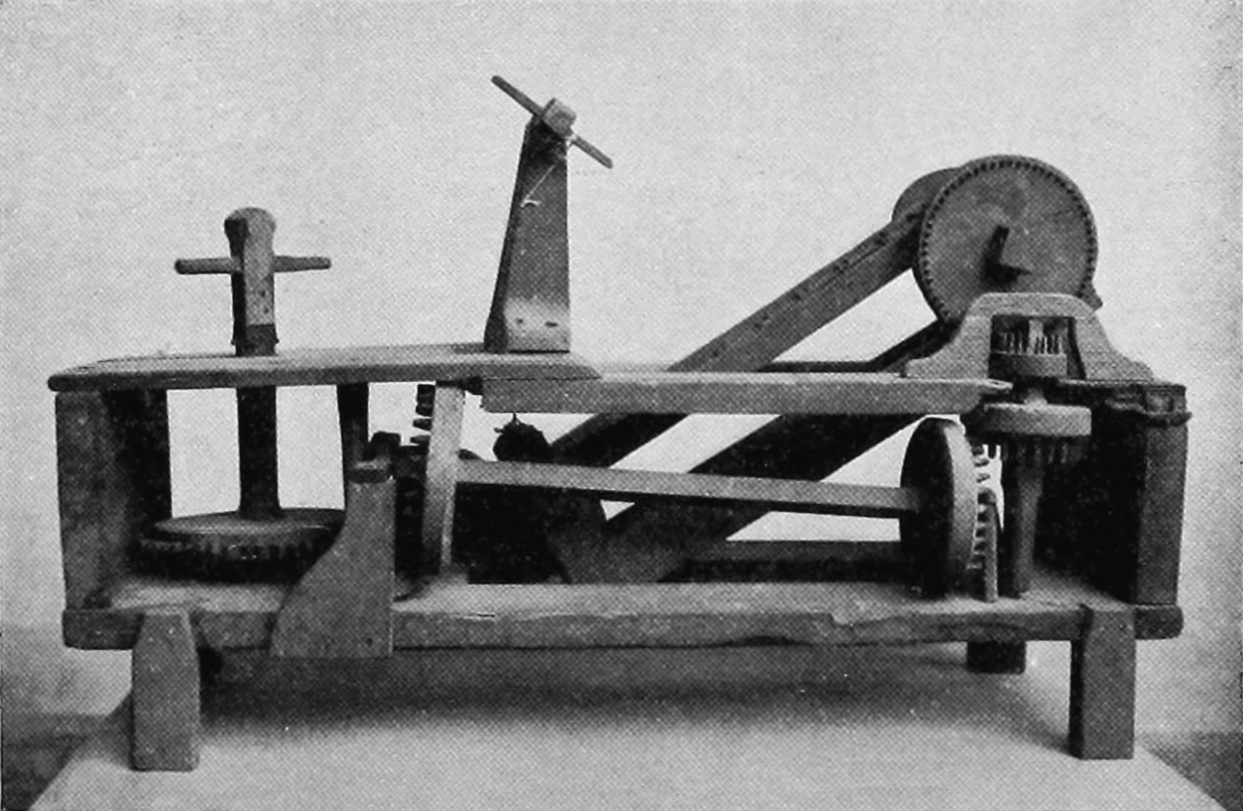 Model of a dredge