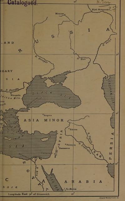 Map: CENTRAL EUROPE in the Middle Ages (right half)