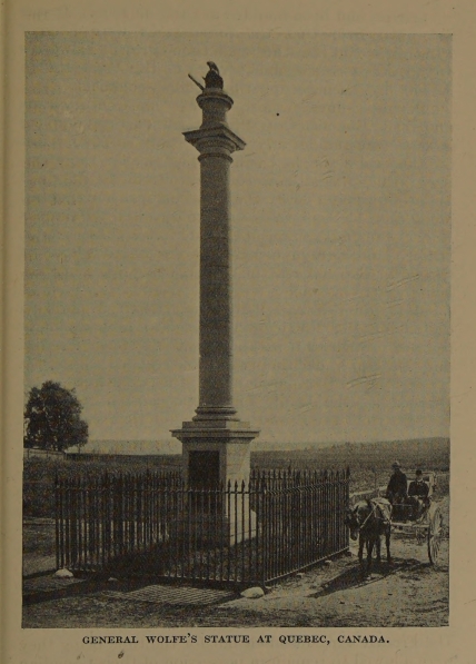 GENERAL WOLFE'S STATUE AT QUEBEC, CANADA.