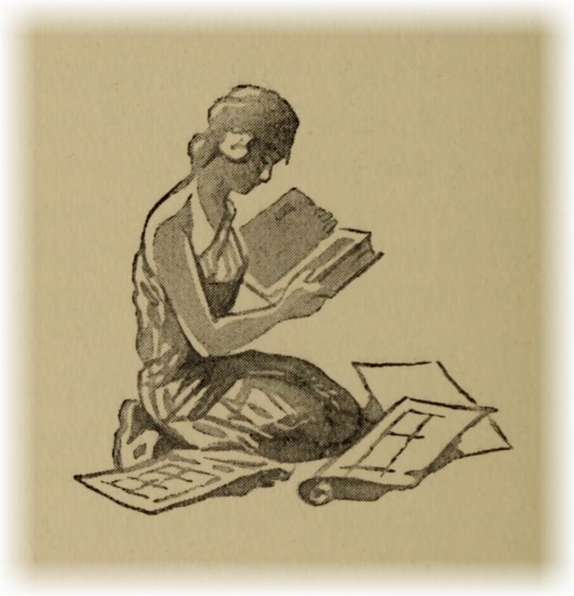 woman reading a book