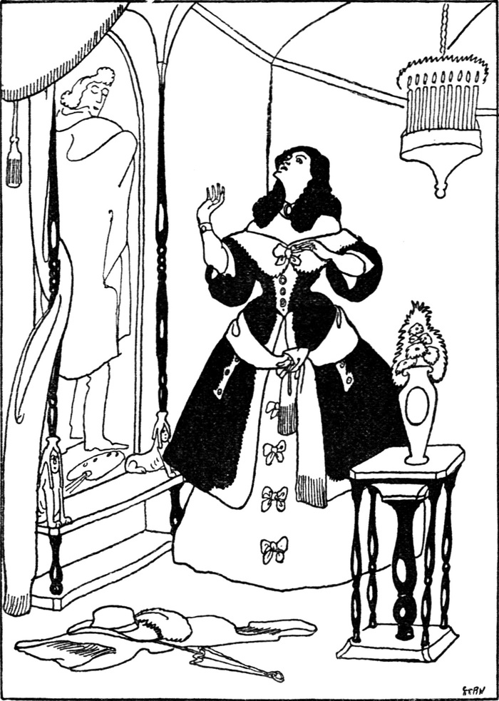 Aurelies Mutter vor dem Bild des   schönen Francesko