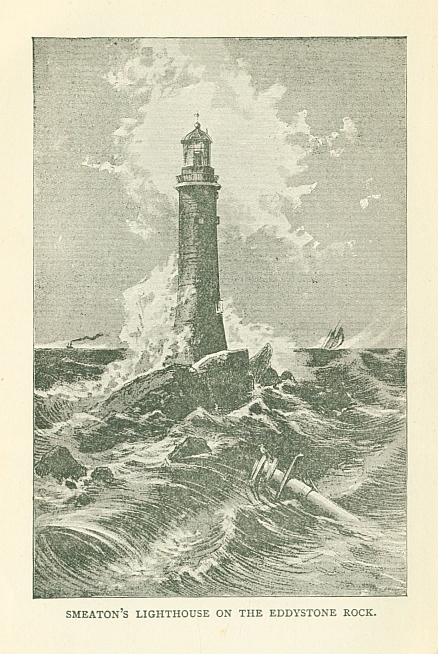 SMEATON'S LIGHTHOUSE ON THE EDDYSTONE ROCK.