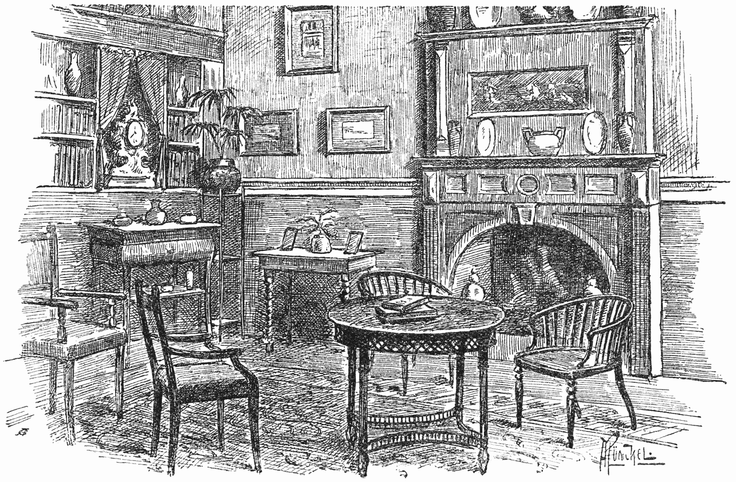 Hij vond er een zekere deftige gezelligheid,.....