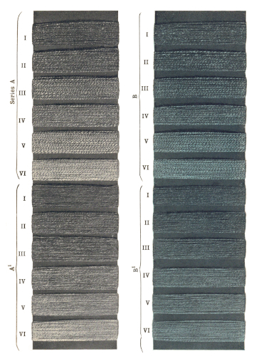 Specimens of Marl yarns