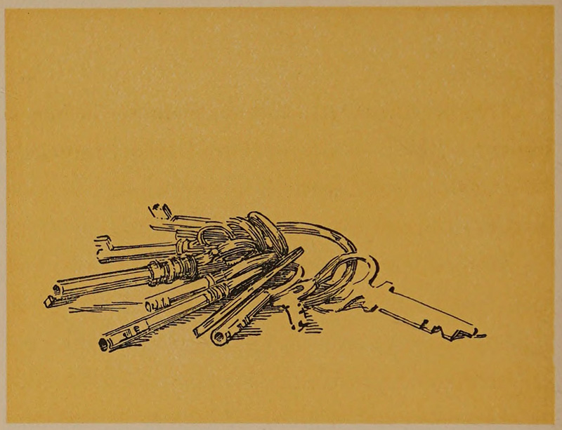 A key-ring with many keys