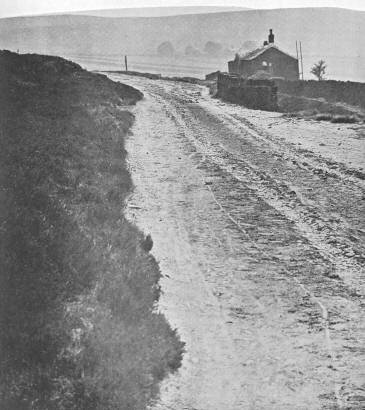 Illustration: Moorland scene (with cottage), Haworth