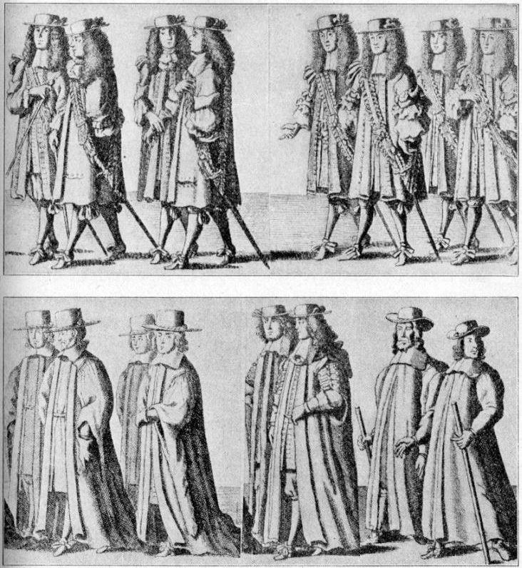 Figures from Funeral Procession of the Duke of
Albemarle, 1670.