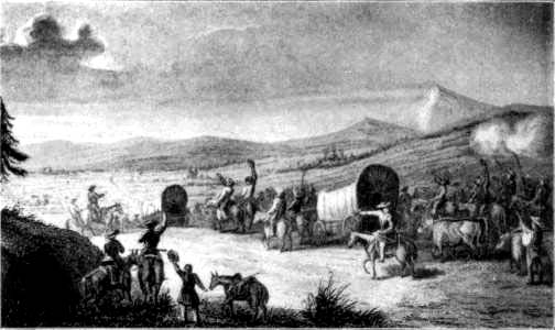 ARRIVAL OF THE CARAVAN AT SANTA F&Eacute;