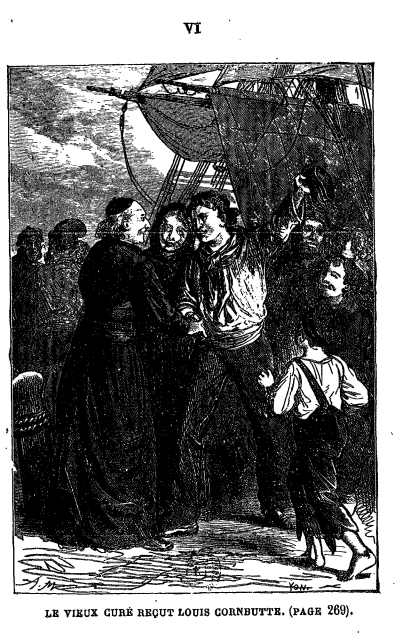 Le vieux cur&eacute; re&ccedil;ut Louis Cornbutte.