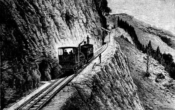  FIG. 2.&mdash;THE RIGHI RAILROAD.