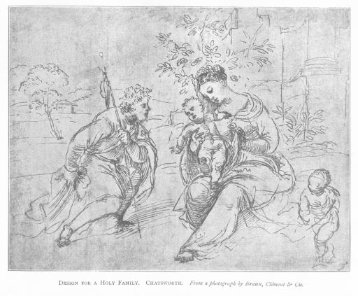 Design for a Holy Family. Chatsworth. From a photograph by Braun, Cl&eacute;ment & Cie.
