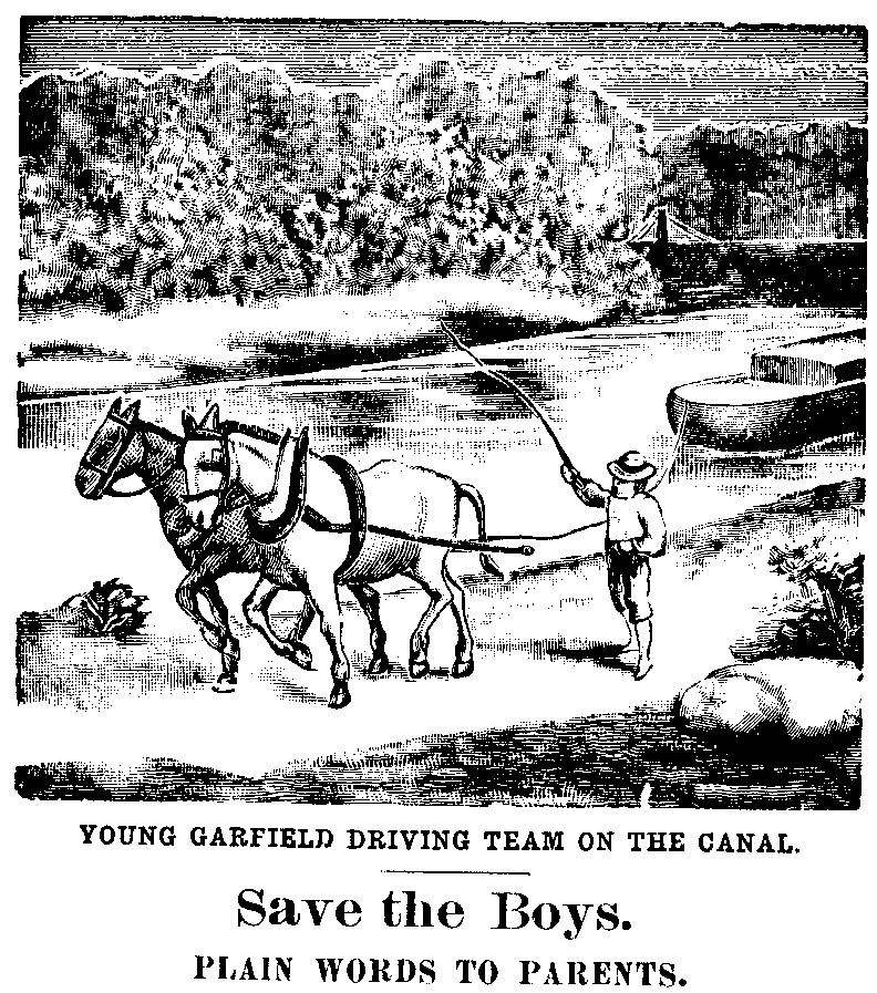  YOUNG GARFIELD DRIVING TEAM ON
THE CANAL