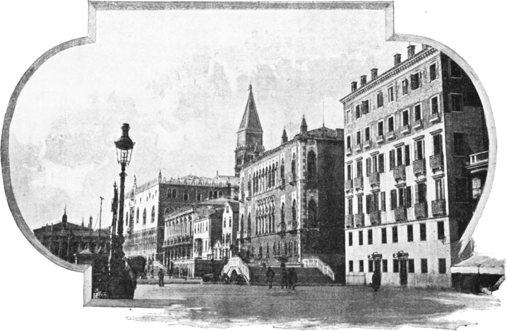 View of the Exterior of the Two Palaces Which Form the
Royal Hotel Danieli
