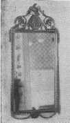 This group of old mirrors indicates the extent to which
refinement of design was carried during the Georgian period in
England&mdash;the time of the great cabinet-makers.