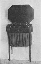 A sewing-table having the spirit of both Hepplewhite and
Sheraton.
