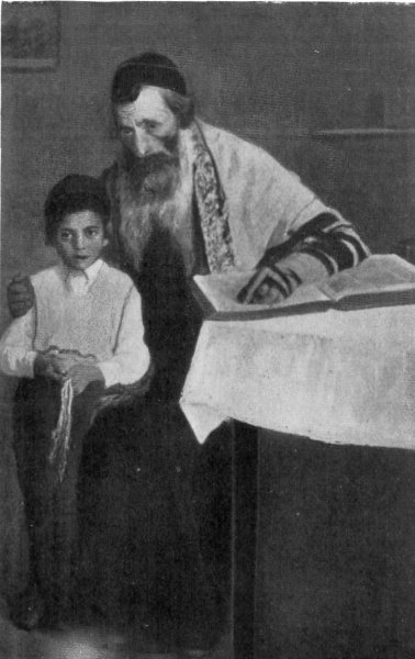The Father Teaching The Child The Meaning Of The Tsitsith
(Sacred Garment)