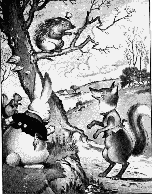 "Pooh," exclaimed Reddy Fox. "Who's afraid of that
fellow?" Page 10.