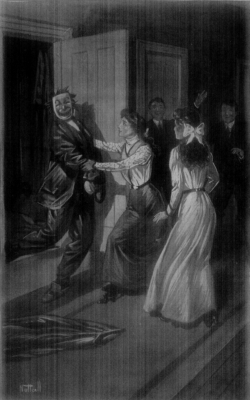 "SHE PROCEEDED TO BRING OUT FROM THE CLOSET THE 'GHOST'"&mdash;Page 78.