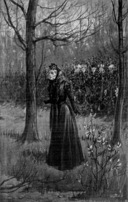 "SHE CALLED LIGHTLY TO SOME ONE ON THE ROADWAY."&mdash;Page 108.