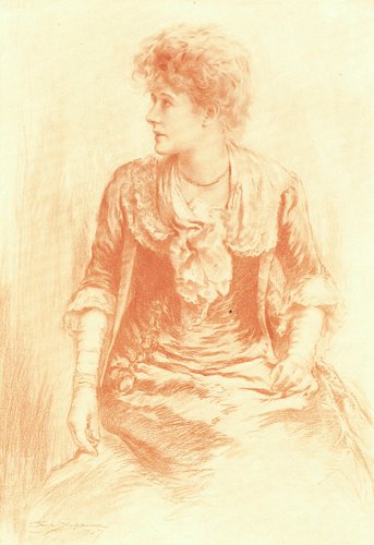 ELLEN TERRY AS "OLIVIA"
FROM A DRAWING BY ERIC PAPE