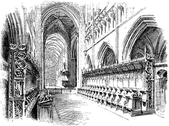 Interior of Cathedral, St. Pol de Leon. Interior of Cathedral, St. Pol de Leon.