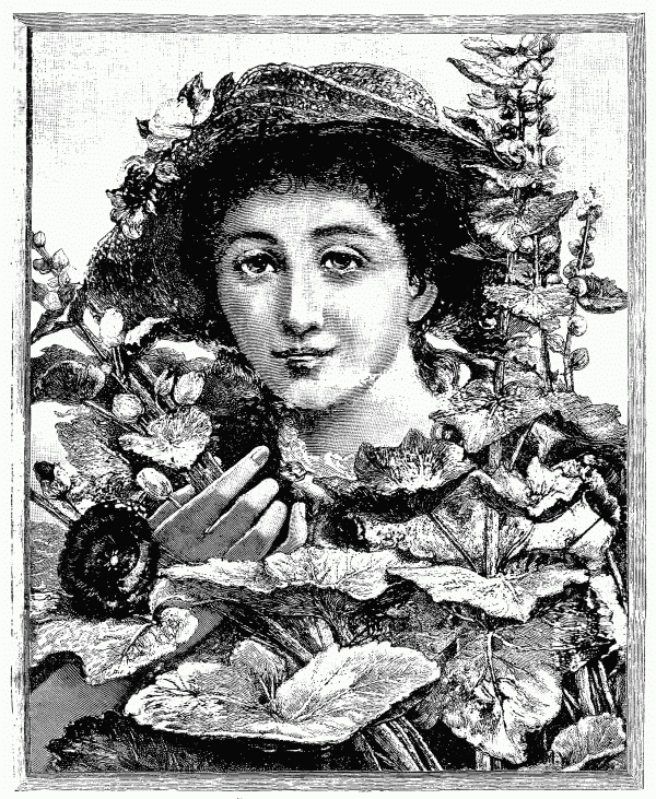 "SIGH AMONG THE HOLLYHOCKS
OF THE SUMMER FLOWN."