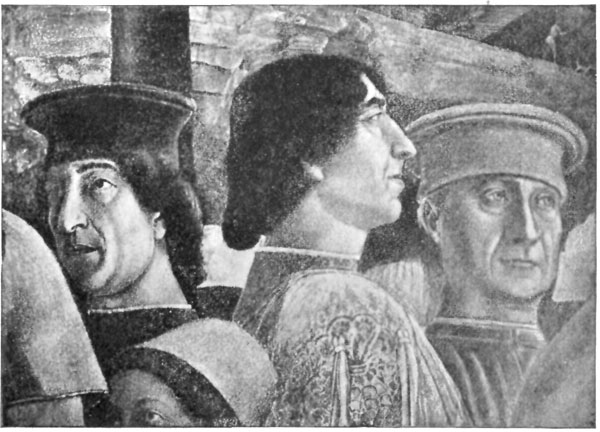 FIG. 33.—MANTEGNA. GONZAGA FAMILY GROUP (DETAIL).
MANTUA.