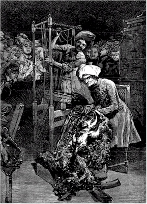 INDIANS MAKING KASHMIR SHAWLS.