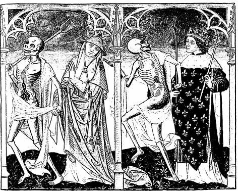 Illustration: De gauche � droite:
1. le mort, le cardinal; 2. le mort, le roi.