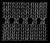 FIG. 355.
SCALLOPED STOCKING EDGE.
EDGE OPEN.