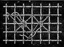 FIG. 652.
LAYING THE THREADS FOR A WHEEL
AND BEGINNING OF THE WHEEL.