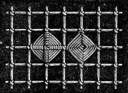 FIG. 655.
RIBBED SQUARES OR LOZENGES.
