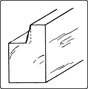 Fig. 114. Result of Careless use of Rabbet-Plane.