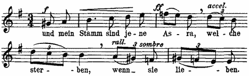 und mein Stamm sind jene Asra, welche sterben, wenn sie lieben und mein Stamm sind jene Asra, welche sterben, wenn sie lieben