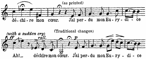 Ah! déchire mon coeur. J'ai perdu mon Eurydice Ah! déchire mon coeur. J'ai perdu mon Eurydice