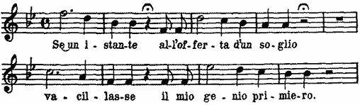 Se un istante all'offerta d'un soglio vacillasse il mio genio primiero Se un istante all'offerta d'un soglio vacillasse il mio genio primiero