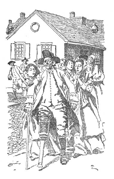 In the street I heard a thumping