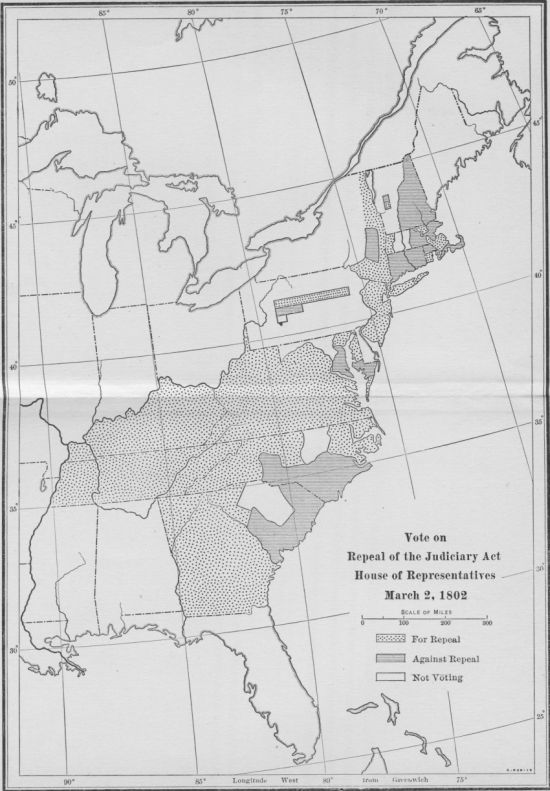 Vote on Repeal of the Judiciary Act House of
Representatives March 2, 1802