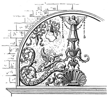 8. Front of the Tomb of Bishop James, Cathedral, Dol.