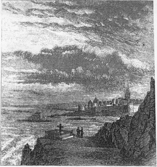 12. Tomb of Chateaubriand, and View of St. Malo.