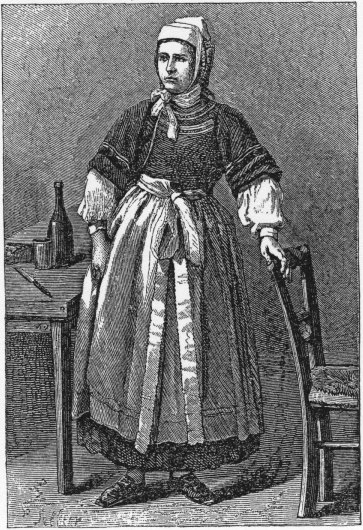 50. Peasant Girl. Pont l'Abbé.