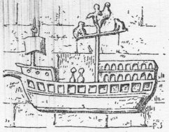 53. Ship Sculptured on the Walls. Church of St. Guenolé, Penmarch.