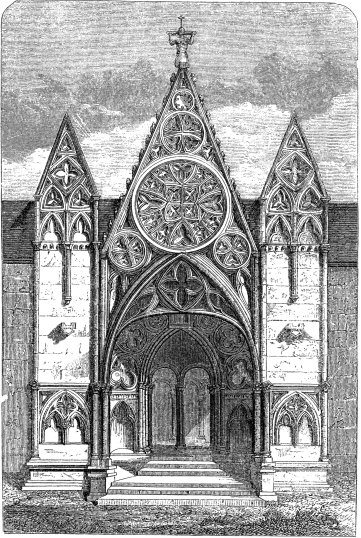 57. Front of the Church, Pontcroix.