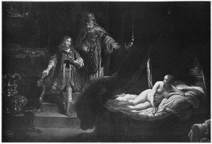 Koning Candaules van Lygi&euml; geeft zijn schoone vrouw prijs aan de blikken van zijn gunsteling Gyges.
