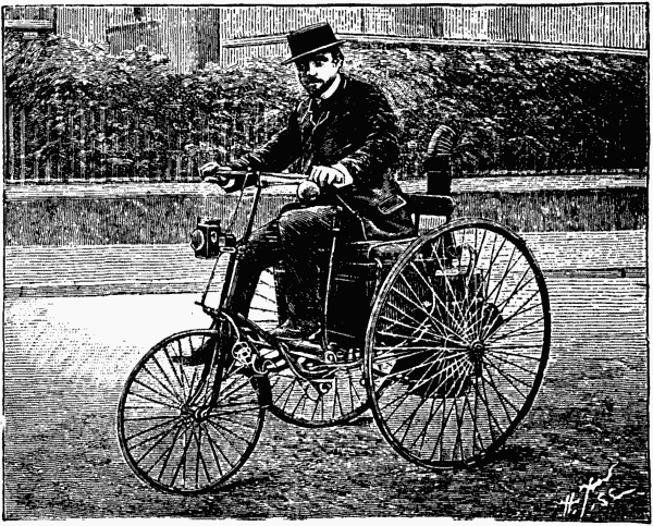 Fig. 2.&mdash;TRICYCLE PROPELLED BY A SERPOLLET
BOILER