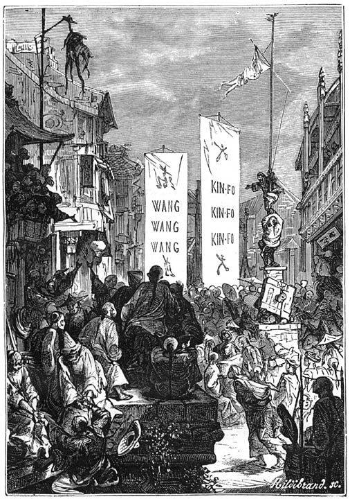 Men lachte er om tot in de meest afgelegen provinci&euml;n van het Hemelsche Rijk. Bladz. 80.