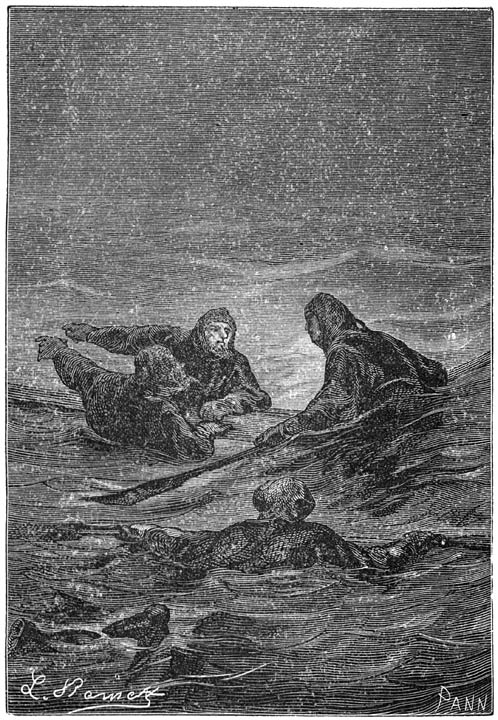&raquo;Die schurk van een kapitein!” Bladz. 159.